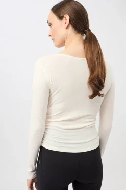 Side Ruffled Longsleeve White<MANDALA Flash Sale