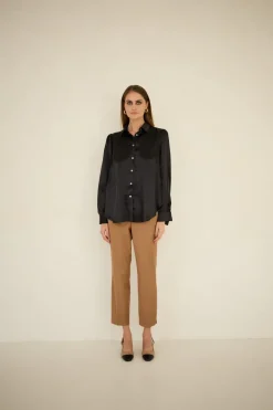 Silk Shirt Black<Enteliér Fashion