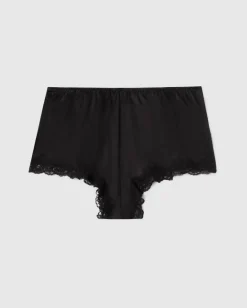 Silkkiset Shortsit Musta<UNDERSTATEMENT New