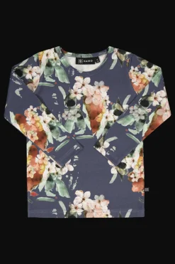 Sininen kukka t-paita LS<KAIKO Store
