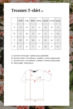 Sininen kukka t-paita LS<KAIKO Store