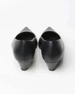 Siren Kitten Heels Vegea Grape Leather Black<BOHEMA Hot