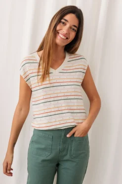 Sketrick Shirt Multicolor Stripes White<TWOTHIRDS Online