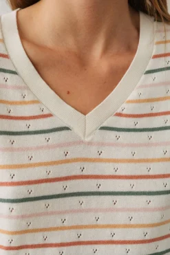 Sketrick Shirt Multicolor Stripes White<TWOTHIRDS Online