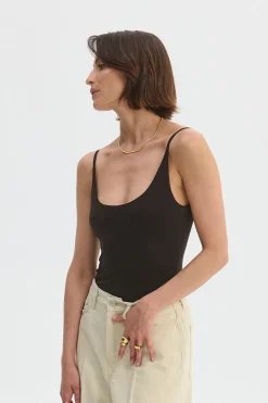 Sleeveless Open Back Bodysuit Brown<Saint Body Store