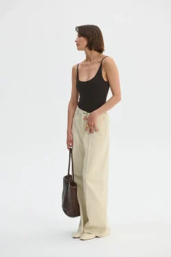 Sleeveless Open Back Bodysuit Brown<Saint Body Store