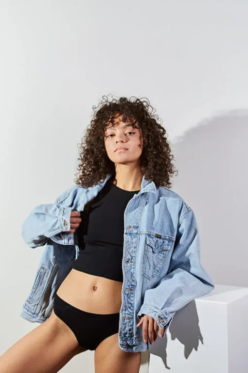 Slip Cheeky Black<OH OH OM ethical sportswear Sale