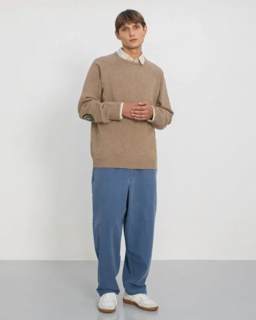 Smiley Knit Sweater Beige<Rotholz Outlet