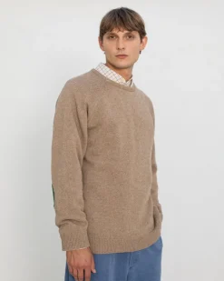 Smiley Knit Sweater Beige<Rotholz Outlet