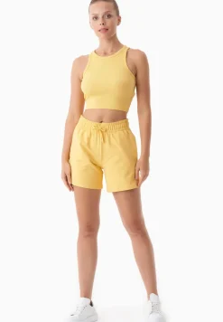 Sonnia Lyhyt Ribbitoppi Keiltainen<ORGANICATION Fashion