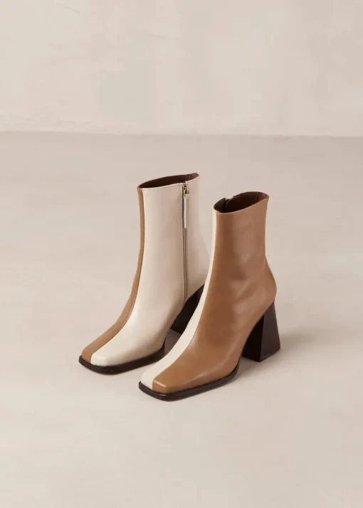 South Kaksiväriset Nahka Nilkkurit Ruskea & Beige<ALOHAS Outlet
