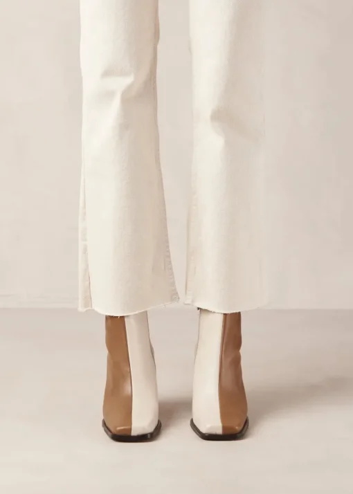 South Kaksiväriset Nahka Nilkkurit Ruskea & Beige<ALOHAS Outlet