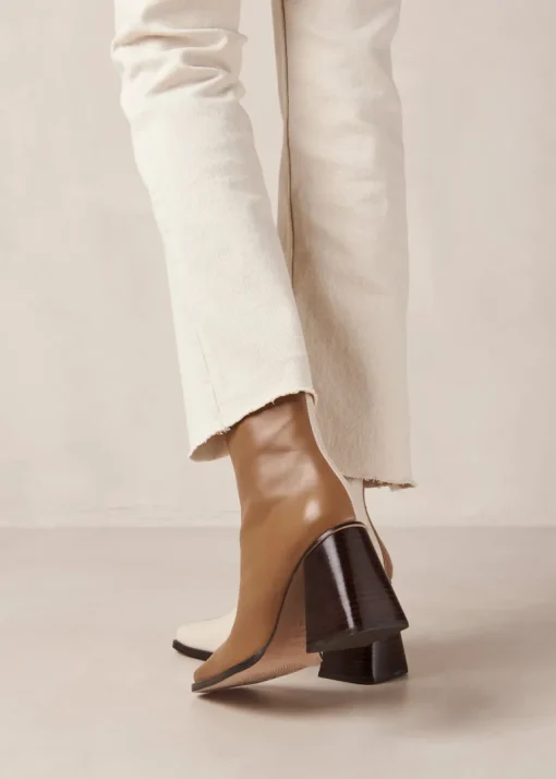 South Kaksiväriset Nahka Nilkkurit Ruskea & Beige<ALOHAS Outlet