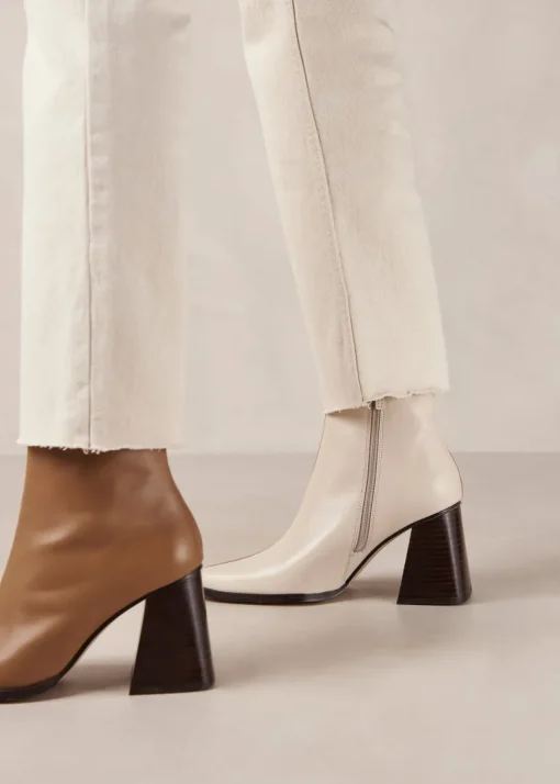 South Kaksiväriset Nahka Nilkkurit Ruskea & Beige<ALOHAS Outlet