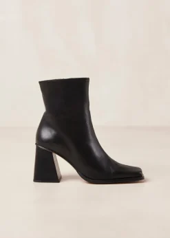 South Leather Ankle Boots Black<ALOHAS Flash Sale