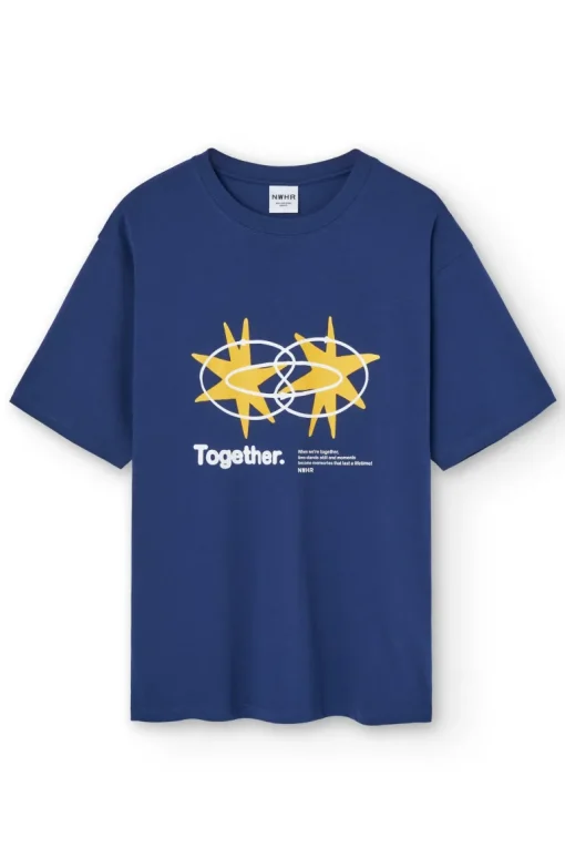 Star T-Shirt Navy<NWHR Clothing Online