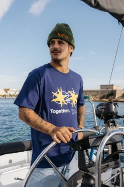 Star T-Shirt Navy<NWHR Clothing Online