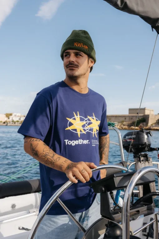 Star T-Shirt Navy<NWHR Clothing Online