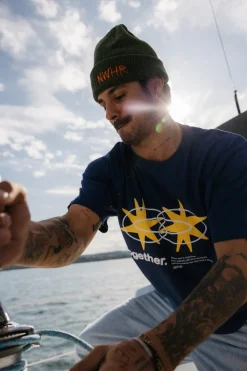 Star T-Shirt Navy<NWHR Clothing Online