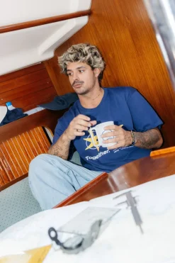 Star T-Shirt Navy<NWHR Clothing Online