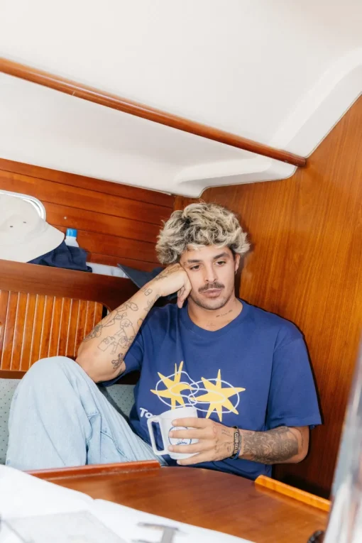 Star T-Shirt Navy<NWHR Clothing Online