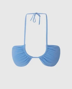 Strappy Bandeau Bikini Top Light Blue<UNDERSTATEMENT New