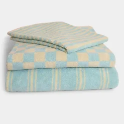 Stripe Hand Towel Pale Blue<HOMEHAGEN Cheap