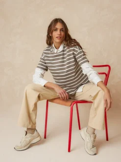 Striped T-Shirt Grey<INDIu0026COLD Best