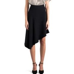 Essence Asymmetrical Skirt Black<Studio Heijne Best