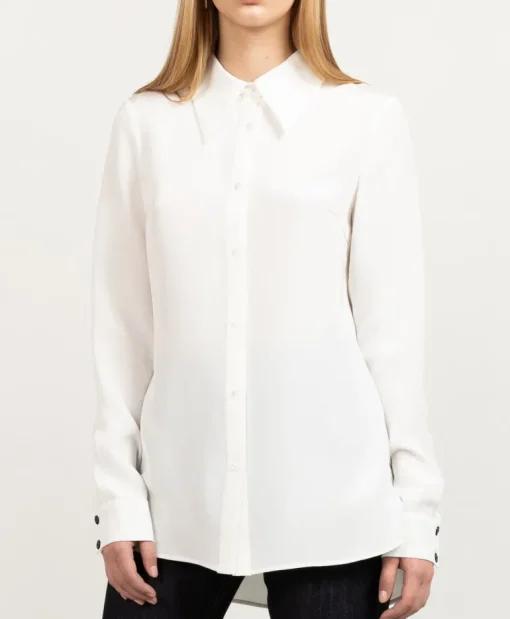 Essential Silk Shirt Off White<Studio Heijne Outlet