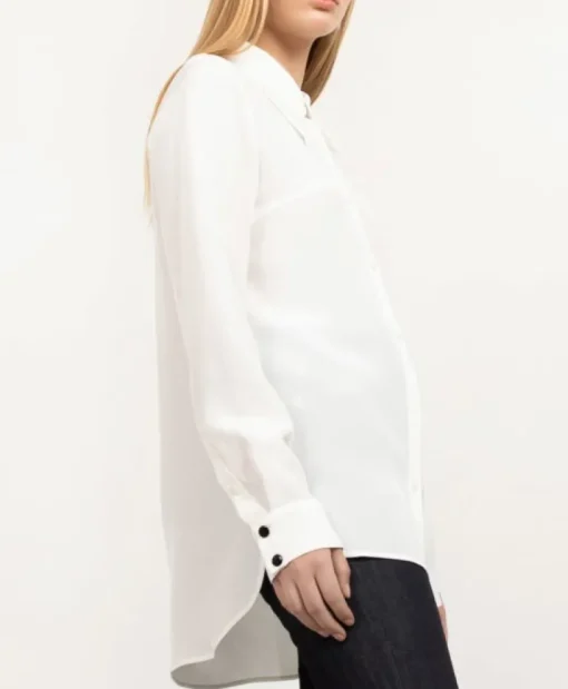 Essential Silk Shirt Off White<Studio Heijne Outlet