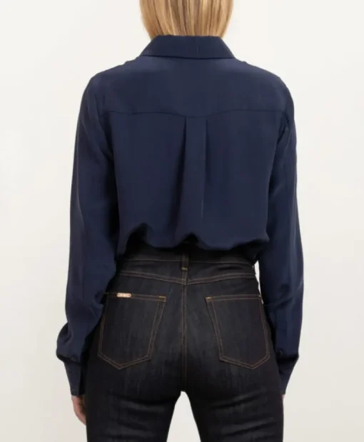 Essential Silk Shirt Navy<Studio Heijne Flash Sale