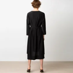 Long Day Silk Dress Black<Studio Heijne Cheap
