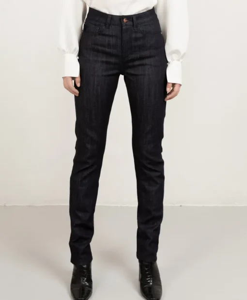 Long Denim Dark Blue<Studio Heijne Best Sale