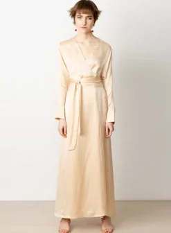 Maxi kietaisumekko Champagne<Studio Heijne Cheap