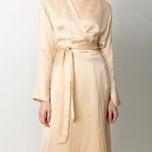 Maxi kietaisumekko Champagne<Studio Heijne Cheap