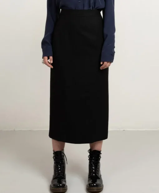 Midi Prime Pencil Skirt Black<Studio Heijne Shop