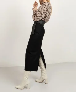 Midi Prime Pencil Skirt Black<Studio Heijne Shop