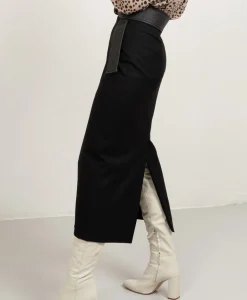 Midi Prime Pencil Skirt Black<Studio Heijne Shop