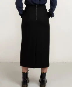 Midi Prime Pencil Skirt Black<Studio Heijne Shop