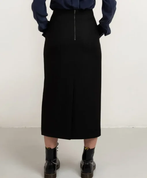 Midi Prime Pencil Skirt Black<Studio Heijne Shop