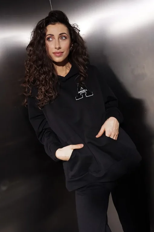 Sully Oversized Sweatshirt Black<ANGELL Discount