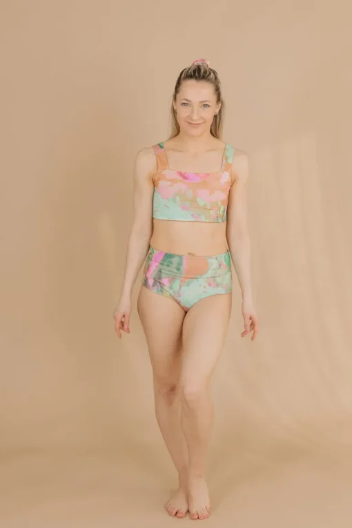 Sunny Bikini Top Berry Sweet Pastel Green/Pink<MORICO Discount