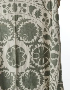 Suzani Bedcover Handwoven Silk Solids<Nest Factory Outlet