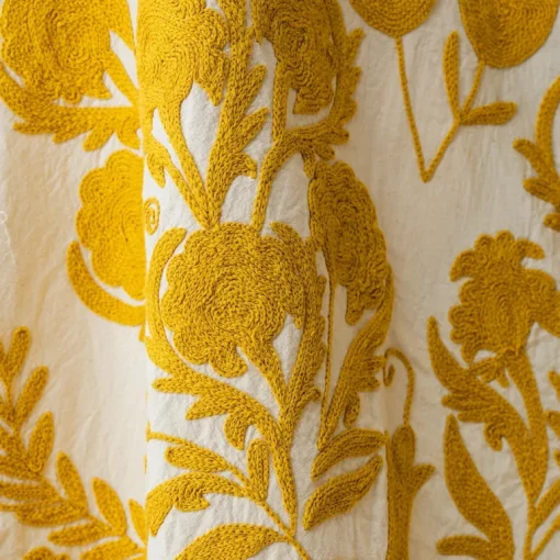 Suzani Bedcover Handwoven Silk Solids<Nest Factory Outlet