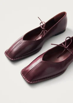 Sway Leather Ballet Flats Burgundy<ALOHAS New