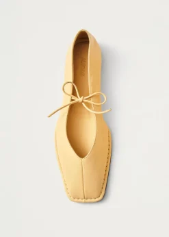 Sway Leather Ballet Flats Yellow Vanilla<ALOHAS Shop