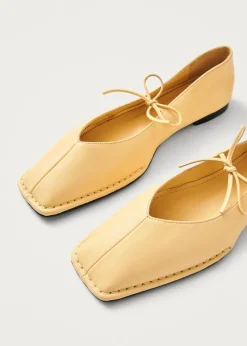 Sway Leather Ballet Flats Yellow Vanilla<ALOHAS Shop