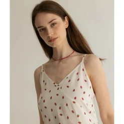 Sweet Strawberry Dress White<Clotsy Brand Cheap