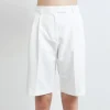 Swipe Pleated Linen Mix Shorts<Studio Heijne Sale